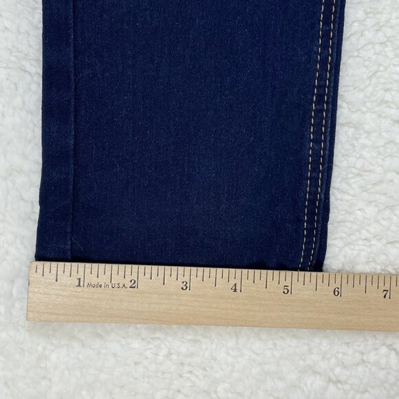 Hydraulic Jeans Juniors Sz 1 Blue Lola Curvy Capri Denim Low Rise 25x19 - Picture 9 of 11